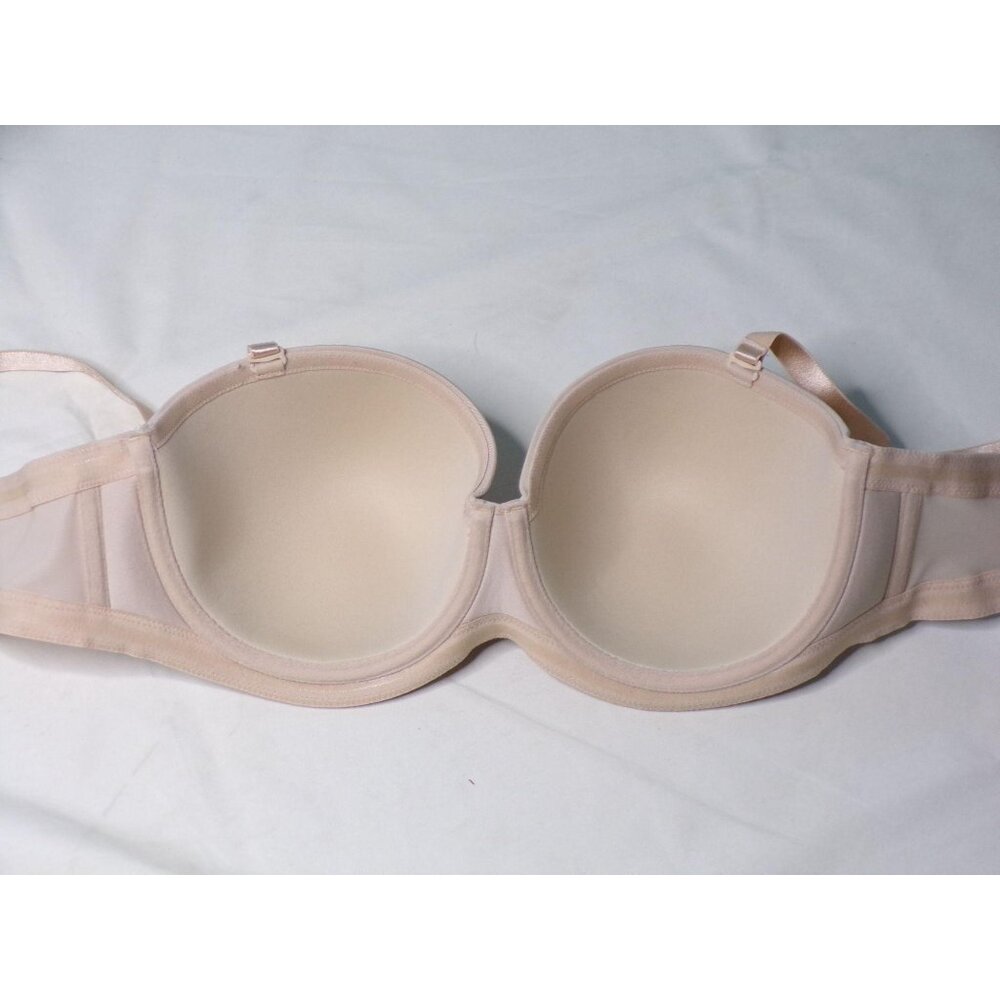 🆕WACOAL Red Carpet Strapless Convertible Underwire Bra 38DDD Nude Beige #854119 - Picture 12 of 12